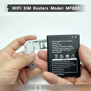 Jual MF880 Wifi seluler mobil 4G, baterai 2100 mAh berkinerja tinggi ...