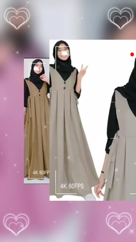 Jual Gamis Remaja Wanita Kekinian Model Kekinian Terbaru Lebaran Bahan Wollpeach Kombi Tile