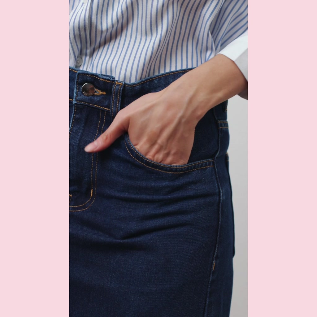 HijabChic Marina Denim Skirt
