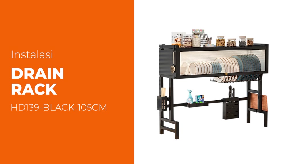 Jual Homedoki Rak piring wastafel / rak wastafel dapur / rak di atas ...