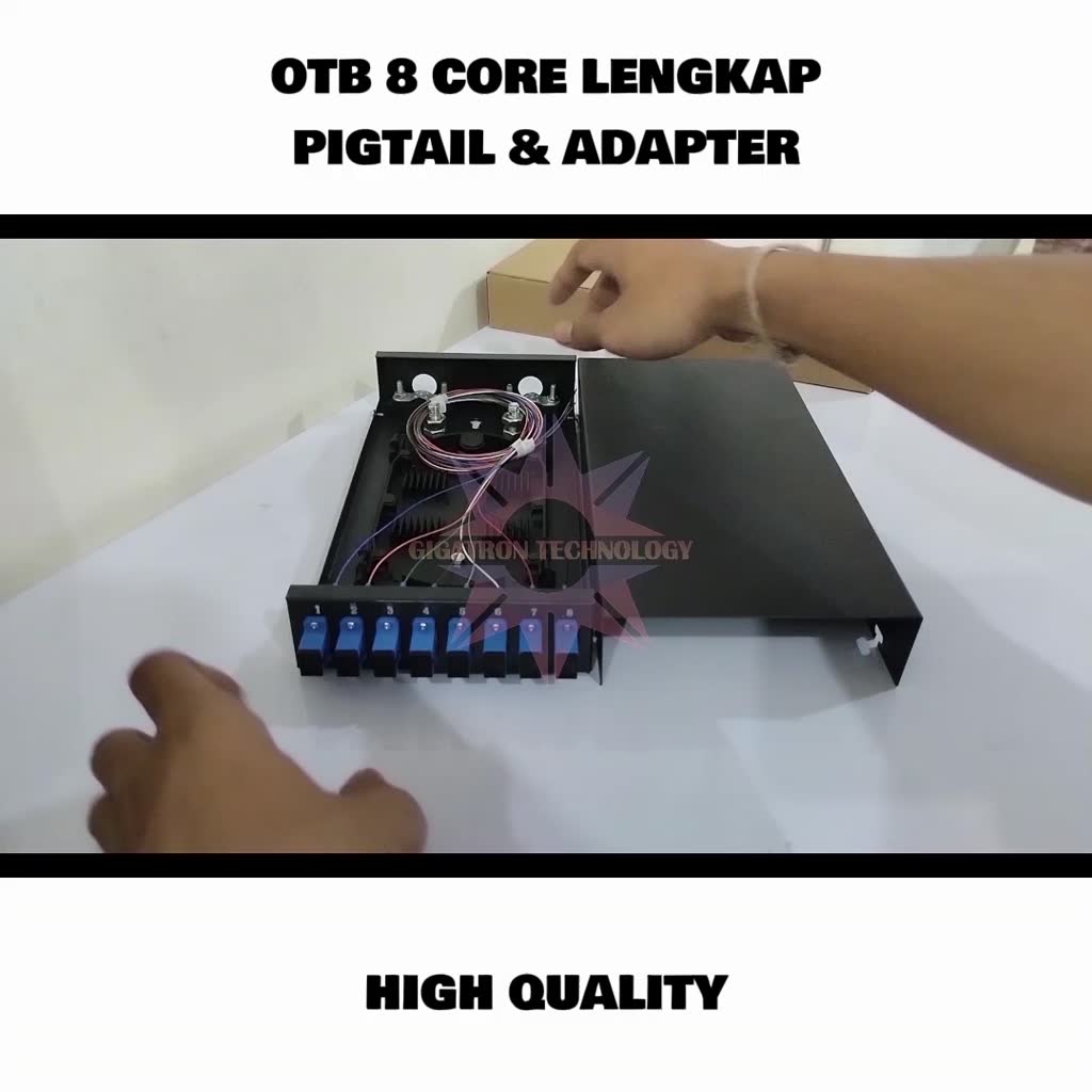 Jual OTB 8 Core SC UPC Single Mode Fullset / ODF 8 Core SC Fiber Optic ...