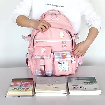 Tas Ransel Anak Sekolah Unisex Korea terbaru model mika