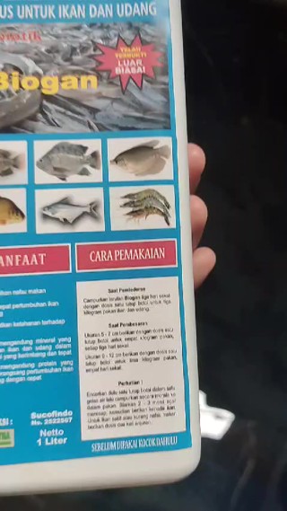 Jual Probiotik Biogan Suplemen Ikan Boster Ikan Obat Ikan Lele Gurame