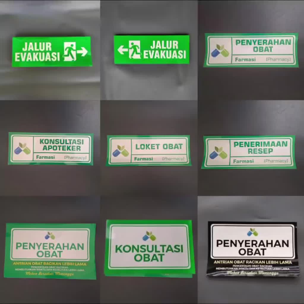 Jual Stiker Penerimaan Resep dan Penyerahan Obat, Stiker Farmasi ...