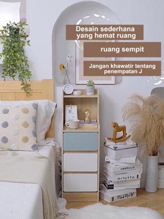 Jual Meja Nakas Bedside Table Meja Kamar Tidur Lemari Laci Serbaguna ...