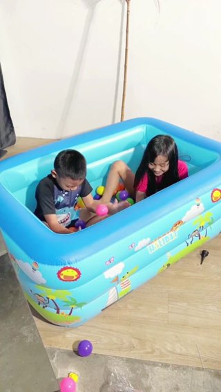 Jual Kolam Renang Anak Besar 3 Ring 150*105*50 Cm Kolam Mandi Pompa ...