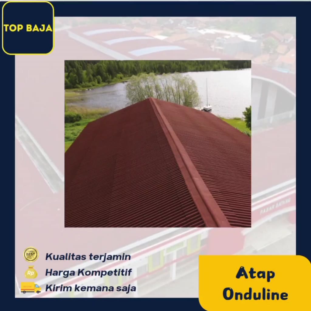 Jual Onduline Genteng Tile Atap Bergelombang Bitumen Classic 95cm X ...