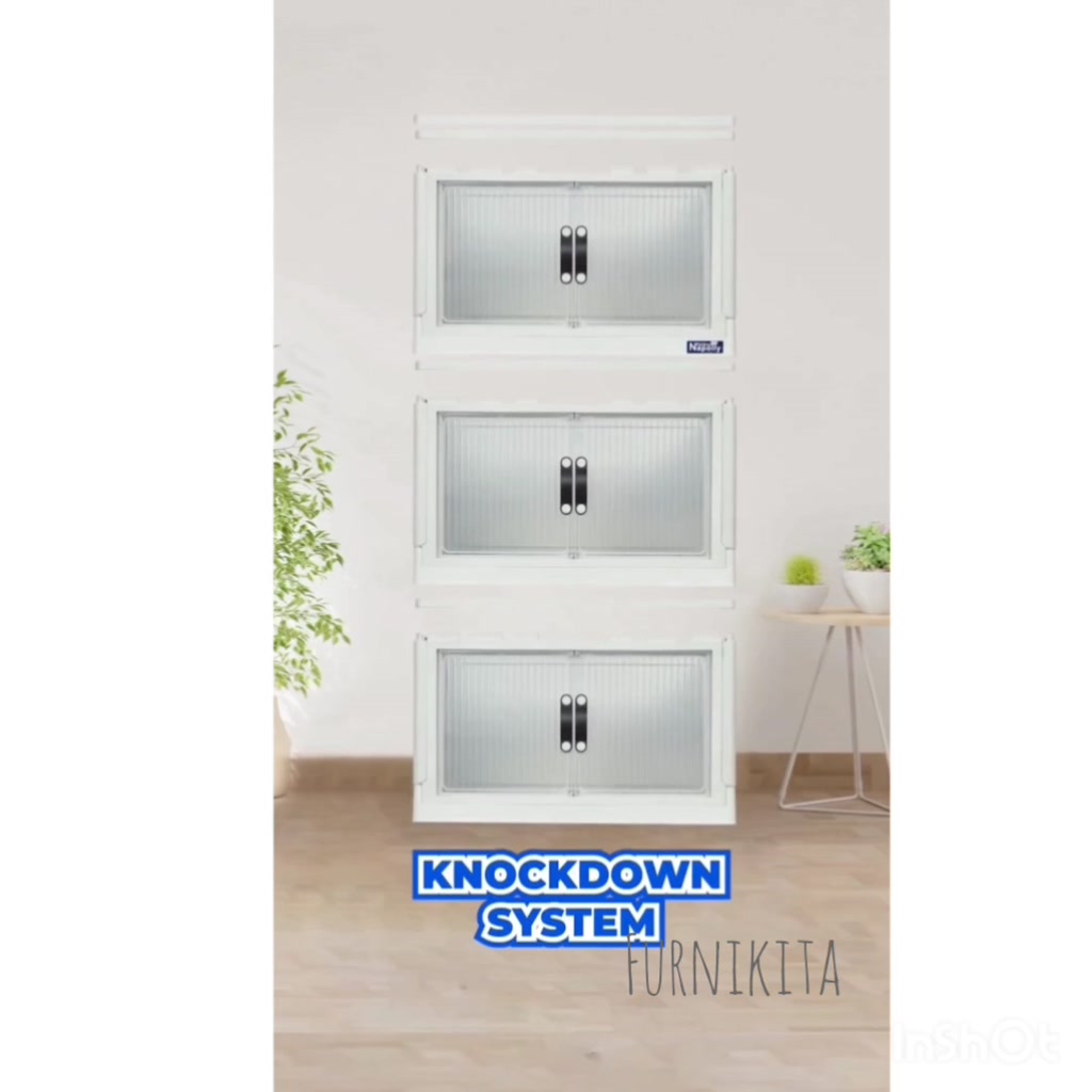 Jual CONTAINER BOX LIPAT LEMARI SUSUN PLASTIK SERBAGUNA POLIBOX NAPOLLY ...