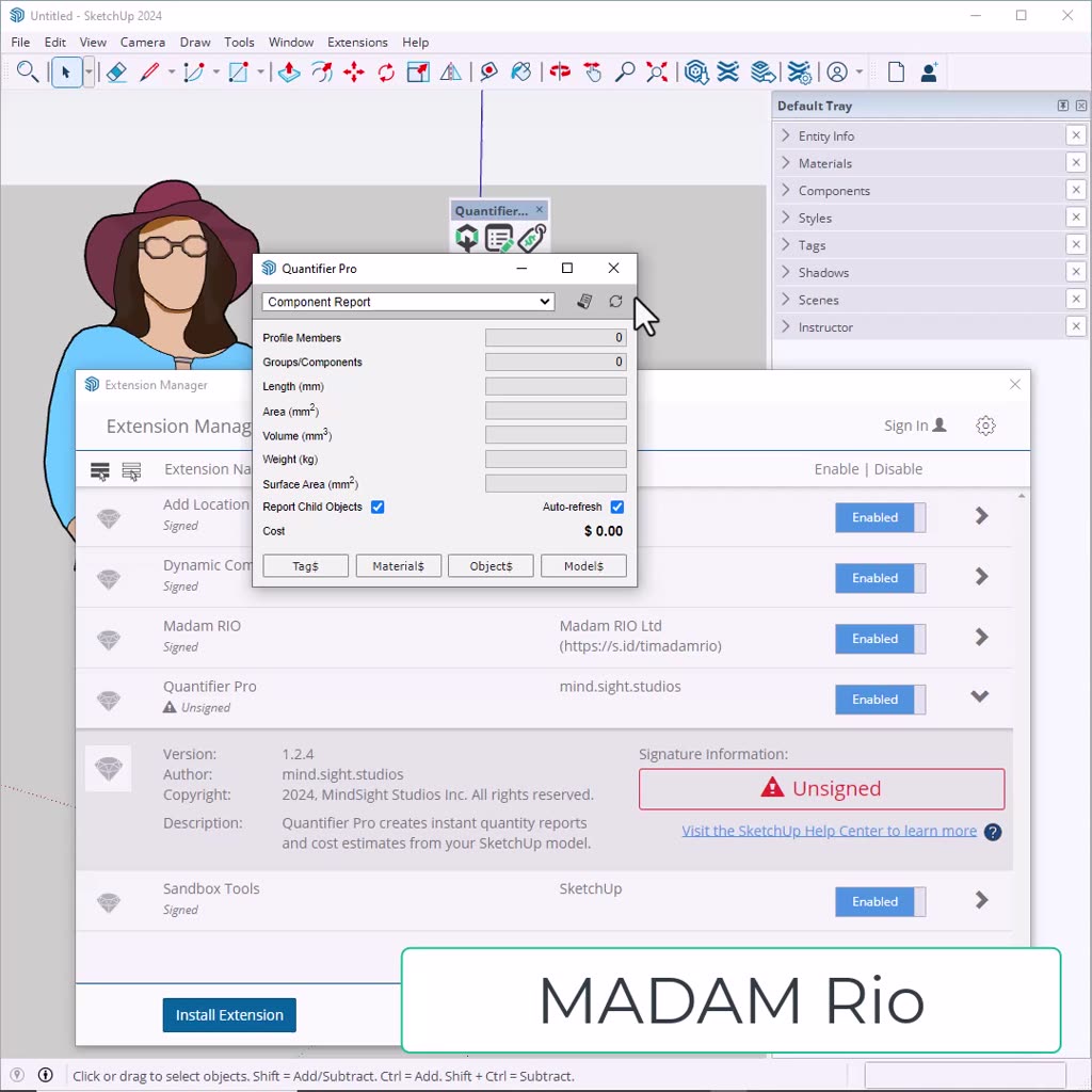 Jual Quantifier Pro SketchUp RAB dan Estimasi Biaya ESTIMATOR VOLUME ...