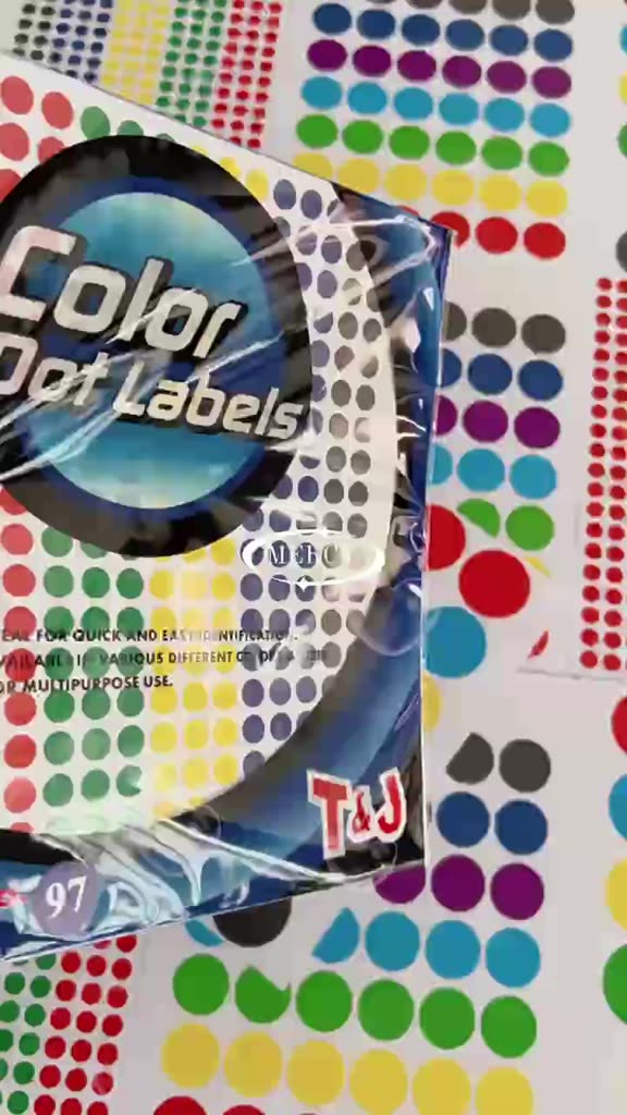 Jual Label Stiker Bulat Warna 97 & 114 Reward Sticker Putih Tom Jerry ...