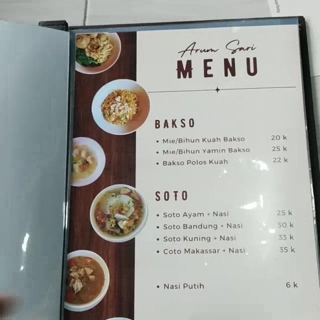 Jual BUKU MENU CAFE/RESTORAN/HOTEL SATU MUKA A4 | Shopee Indonesia