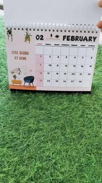 Jual KALENDER DUDUK AESTHETIC 2025 | KALENDER MEJA 2025 (KODE HM ...
