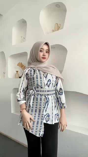 Baju Batik Wanita Modern Monalisa Genes M L XL XXL Asli Pekalongan