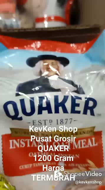 Jual Quaker Oat Instant Oatmeal Sereal 1200 Gram Merah 1 2 Kg Exp September 2025 Shopee Indonesia