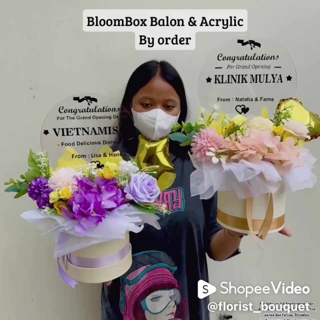 Jual [Urgent Orders] Bloombox balon bloombox acrylic bloom box grand ...