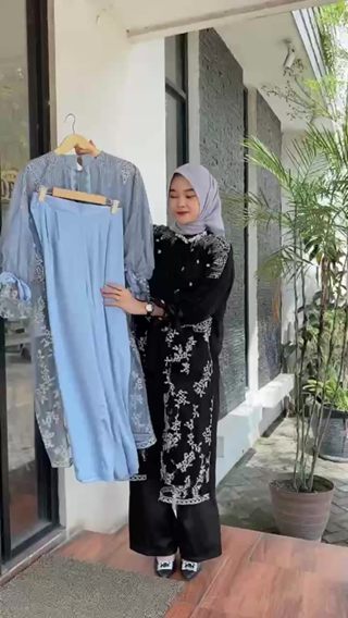 Jual One set brukat silky terbaru READY SIAP KIRIM / brukat kondangan