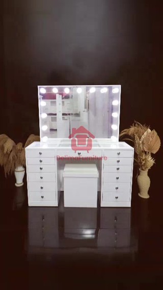 Jual Meja Rias Vanity Mirror Frameless Meja Rias Led Meja Rias Artis Meja Rias Duco Shopee