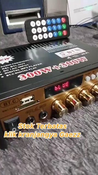 Jual (Model Terbaru)Power Amplifier Wireless BT 5.0 Kerndy BT-198E ECHO