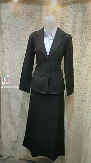 Jual Blazer Wanita Hitam Jumbo Xxxl Jas Hitam Jas Kerja Blazer