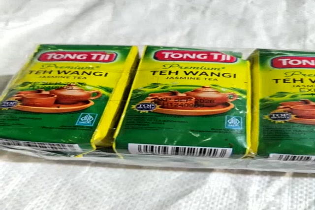 Jual Teh tong tji premium jasmine tea tongji Hijau 1 slop isi 10 x 50g ...