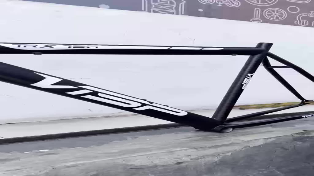 Jual FRAMESET FIXIE VISP HITAM BLACK FRAME SET STEEL IMPOR DECAL FIXED ...
