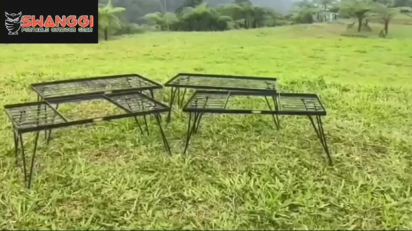 Jual SWANGGI Meja Lipat Besi IGT Hitam Portable | Shopee Indonesia