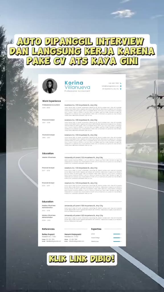 Jual CV ATS Pro | CV ATS Friendly | Desain CV ATS | Resume | Curriculum ...