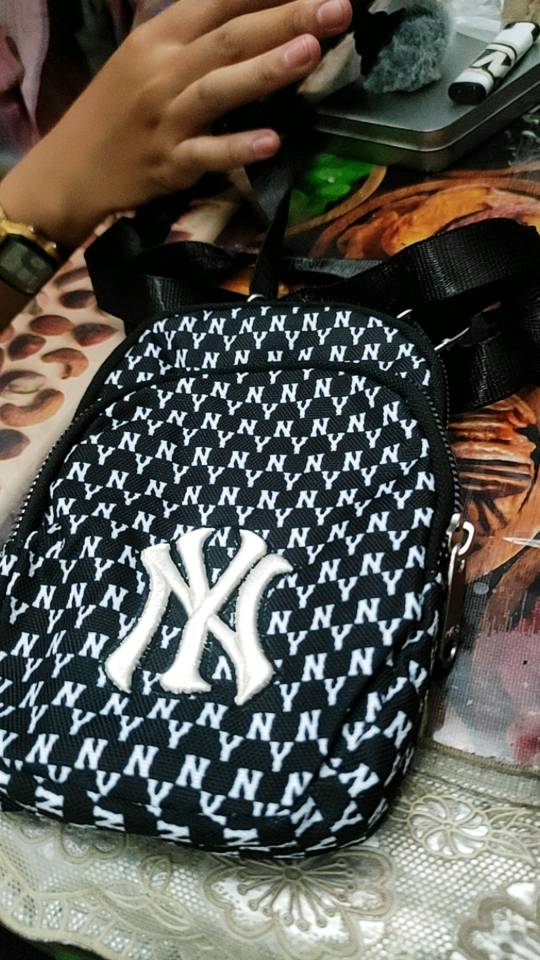 Jual MLB Mini SlingBag crossbody bag Monogram Blue - Kota Surabaya -  Gleecious Bags (pm)