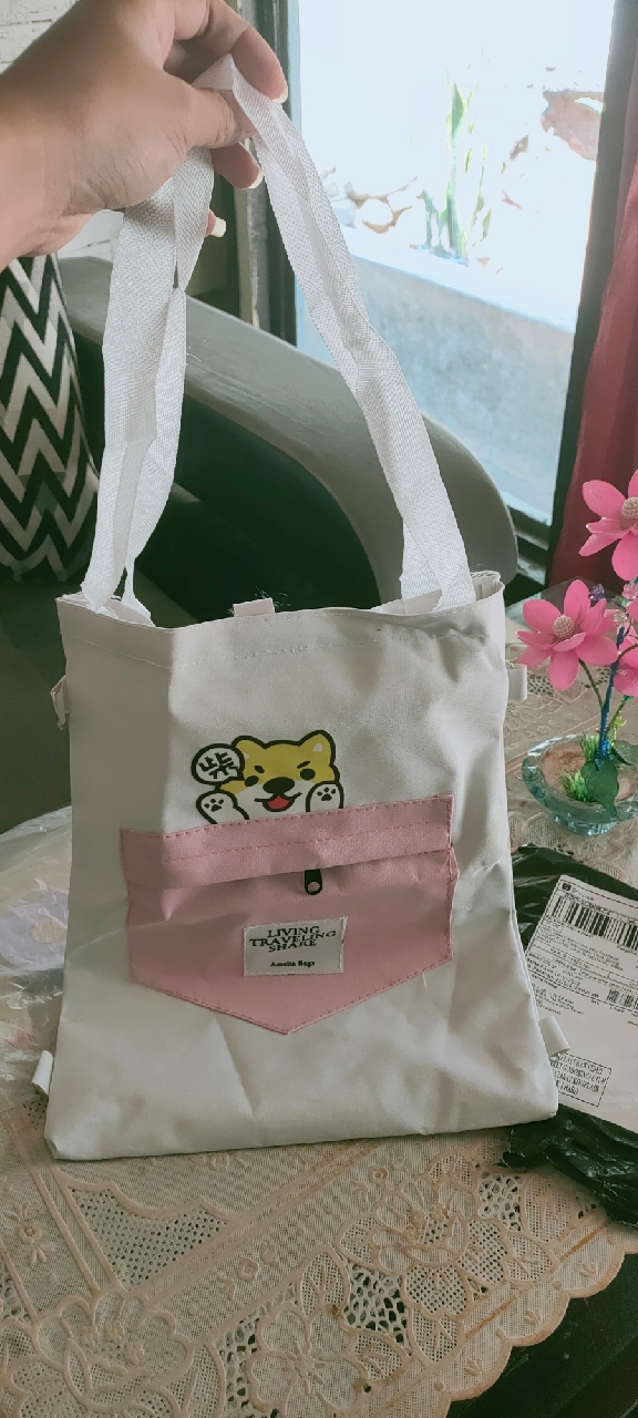 TAS AMELIA TOTE BAG HAMSTER - Tas Tote Bag Wanita Multifungsi (Bisa Ransel  / Slingbag)