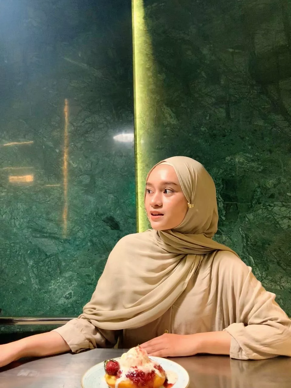 Tampilan rapi dan pas inner basic Turki tali bahan rayon premium jendela.fashion di kepala