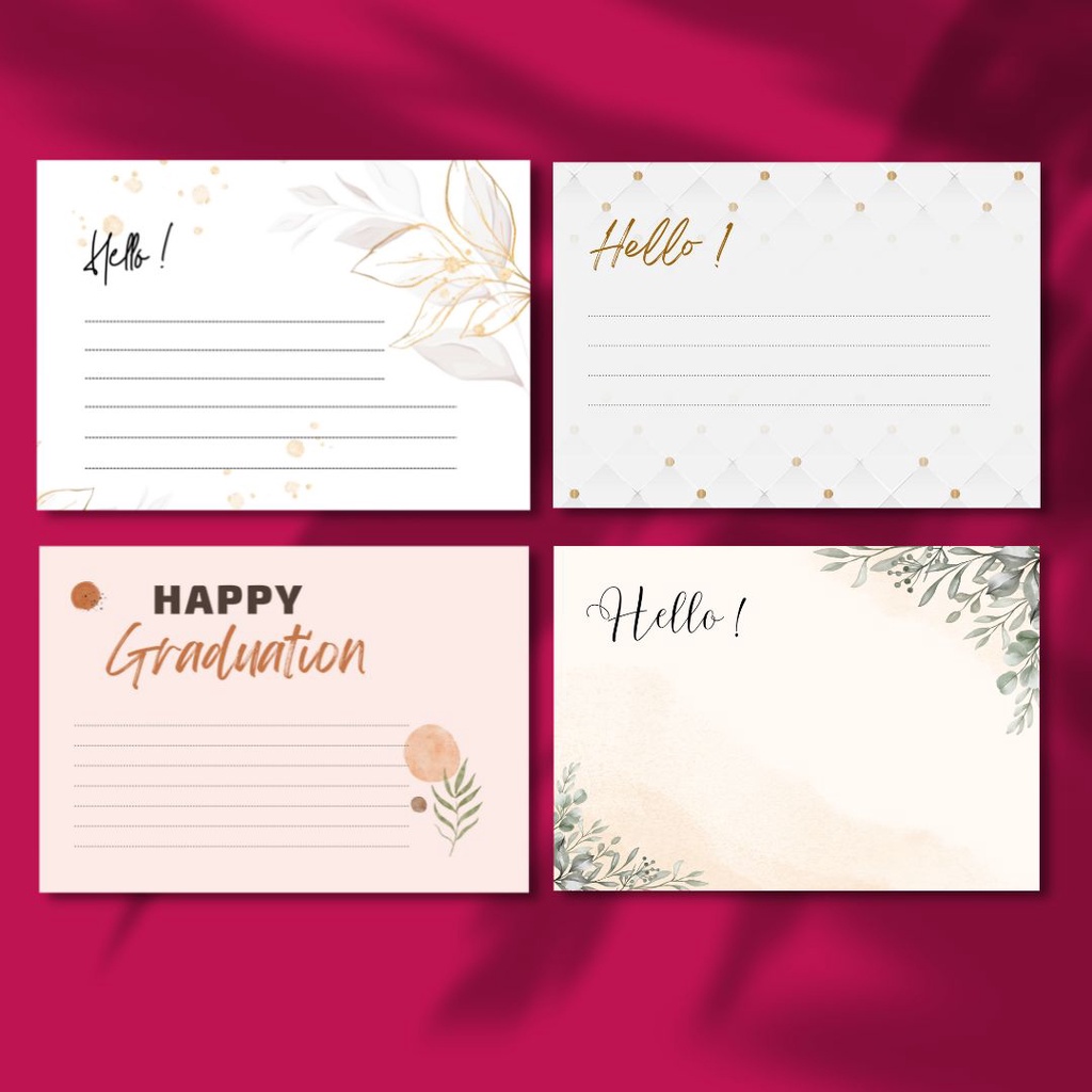 Jual Kartu Ucapan | Greeting Card Polos | Dear Blank Card | Bisa ...