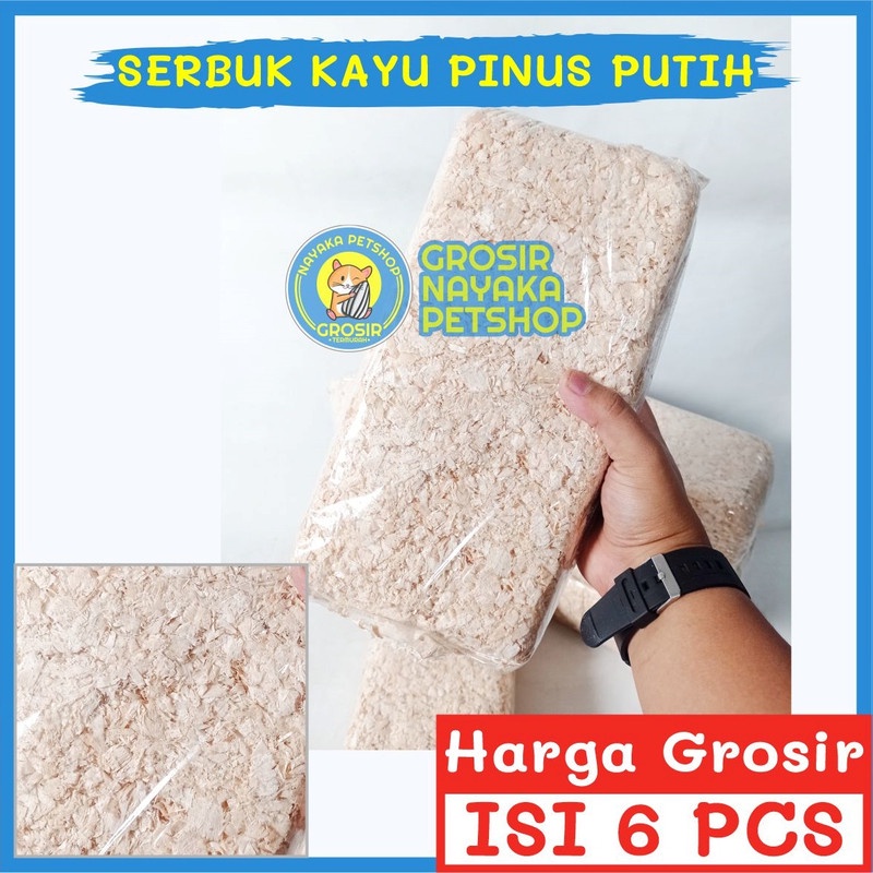 Jual Nayaka Grosir Serbuk Kayu Hamster Pinus Putih Alas Kandang Serutan Bedding Hewan Marmut