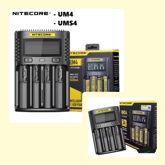 Nitecore UM4 - Inteligentna ładowarka Do Akumulatorów Li-Ion, LiFePo4 - Foto 12