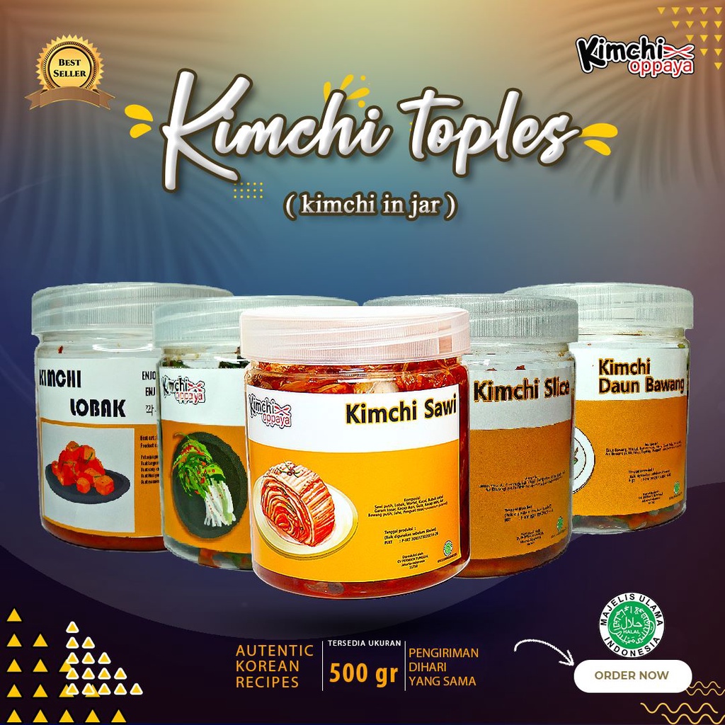 Jual Kimchi In Jar 500 Gram Kimchi Halal Korea Fresh Homemade In Jar