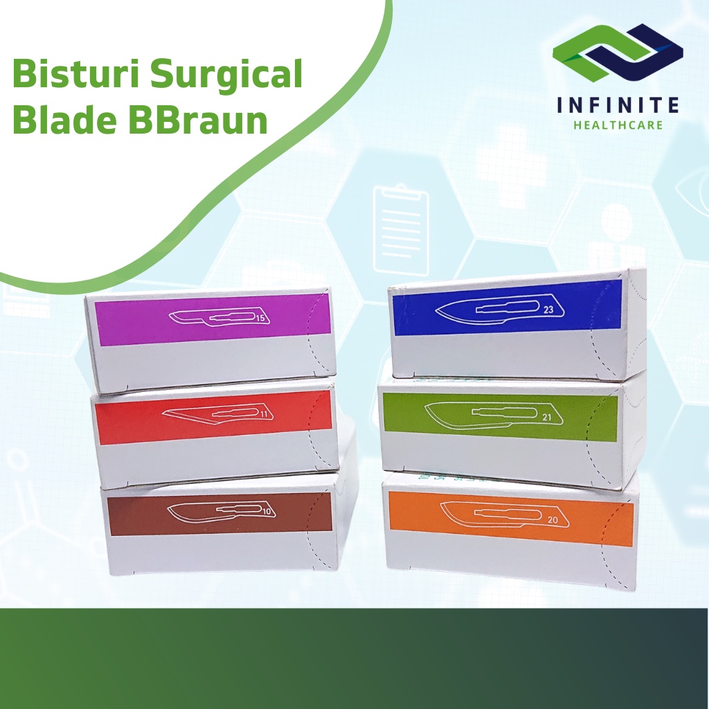 Jual B'Braun Bisturi No 15, 10, 11, 20, 21, Dan 23 Surgical Blade ...