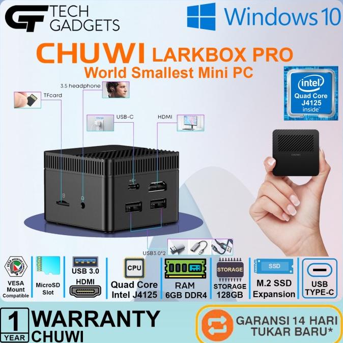 Jual Chuwi Larkbox Pro 4K Mini Pc Intel Quad Core J4125 6Gb/128Gb
