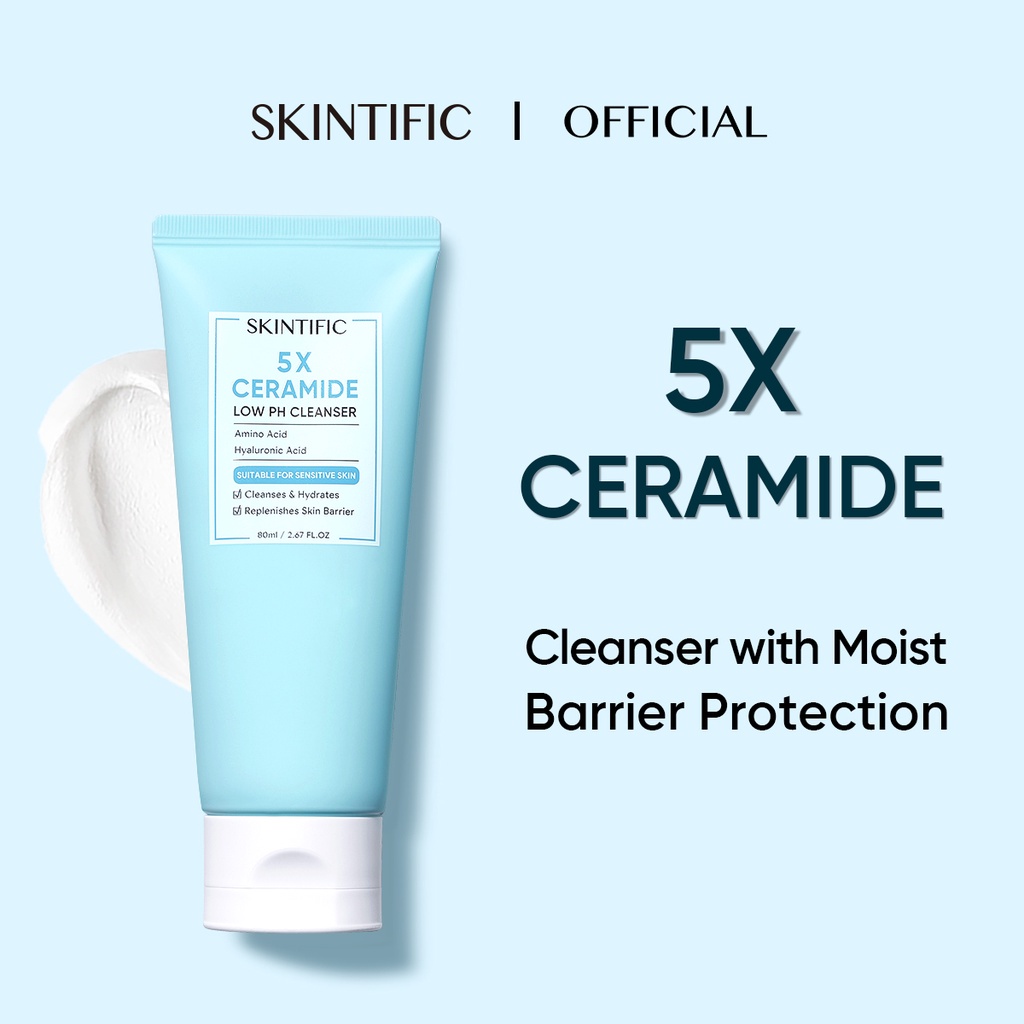 Jual Skintific 5x Ceramide Low Ph Cleanser Facial Wash Gentle Cleanser For Sensitive Skin 15ml 2478