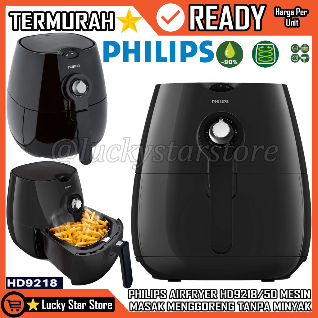 Jual PHILIPS AIRFRYER AIR FRYER HD9218/50 HD9218 HD 9218 BLACK HITAM