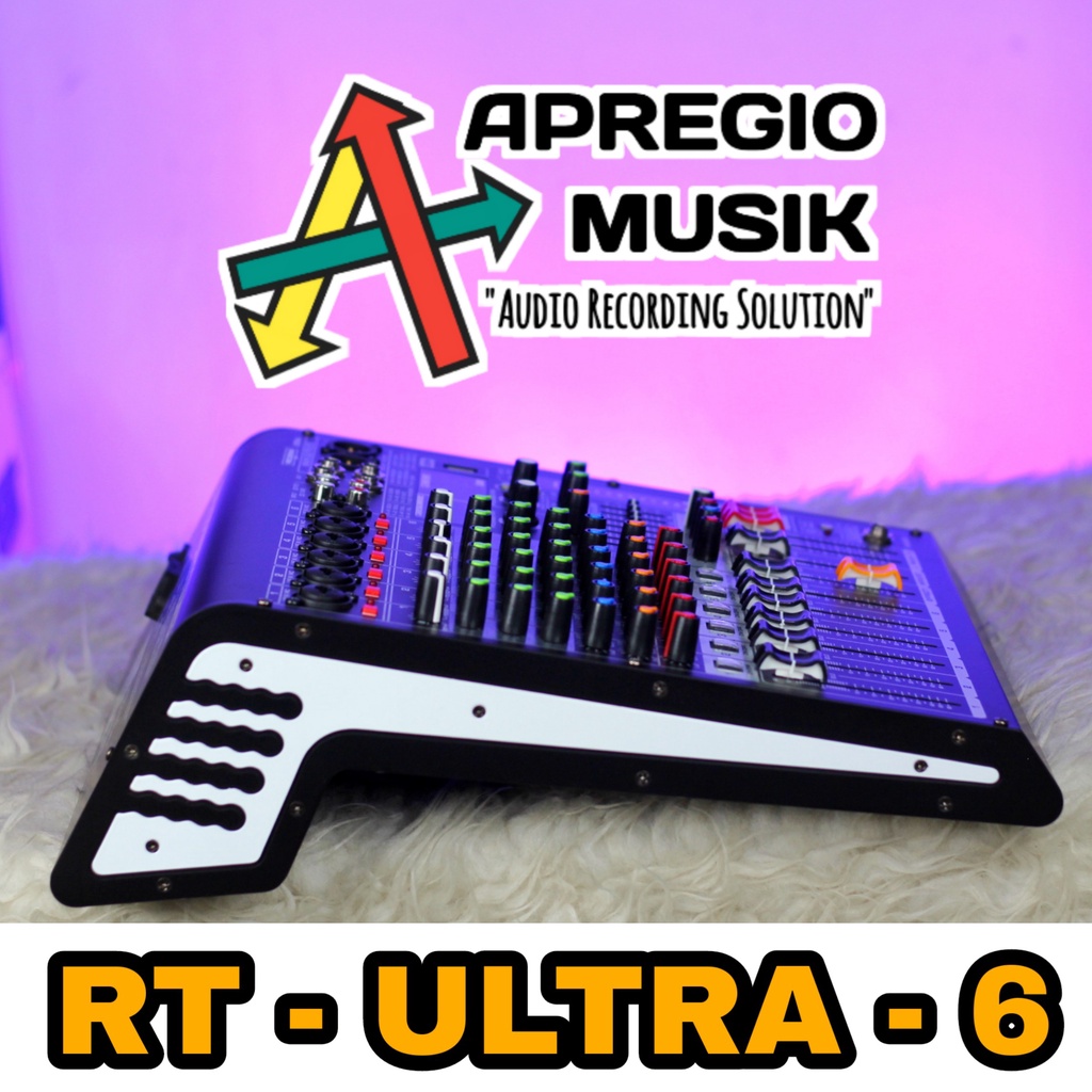 Jual Recording Tech RT Ultra 6 Ultra6 USB Audio Mixer 6 Channel Mic ...