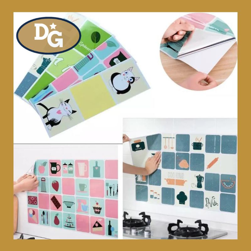 Jual Stiker Dapur Anti Minyak Stiker Dinding Tahan Panas Wallpaper
