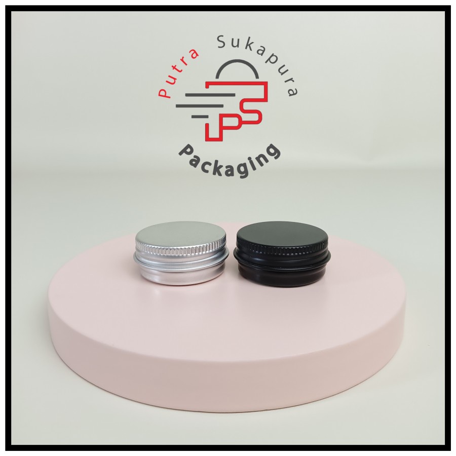 Jual pot kaleng 15gr / pot pomade 15gr /pot alumunium 15gr - silver dan ...