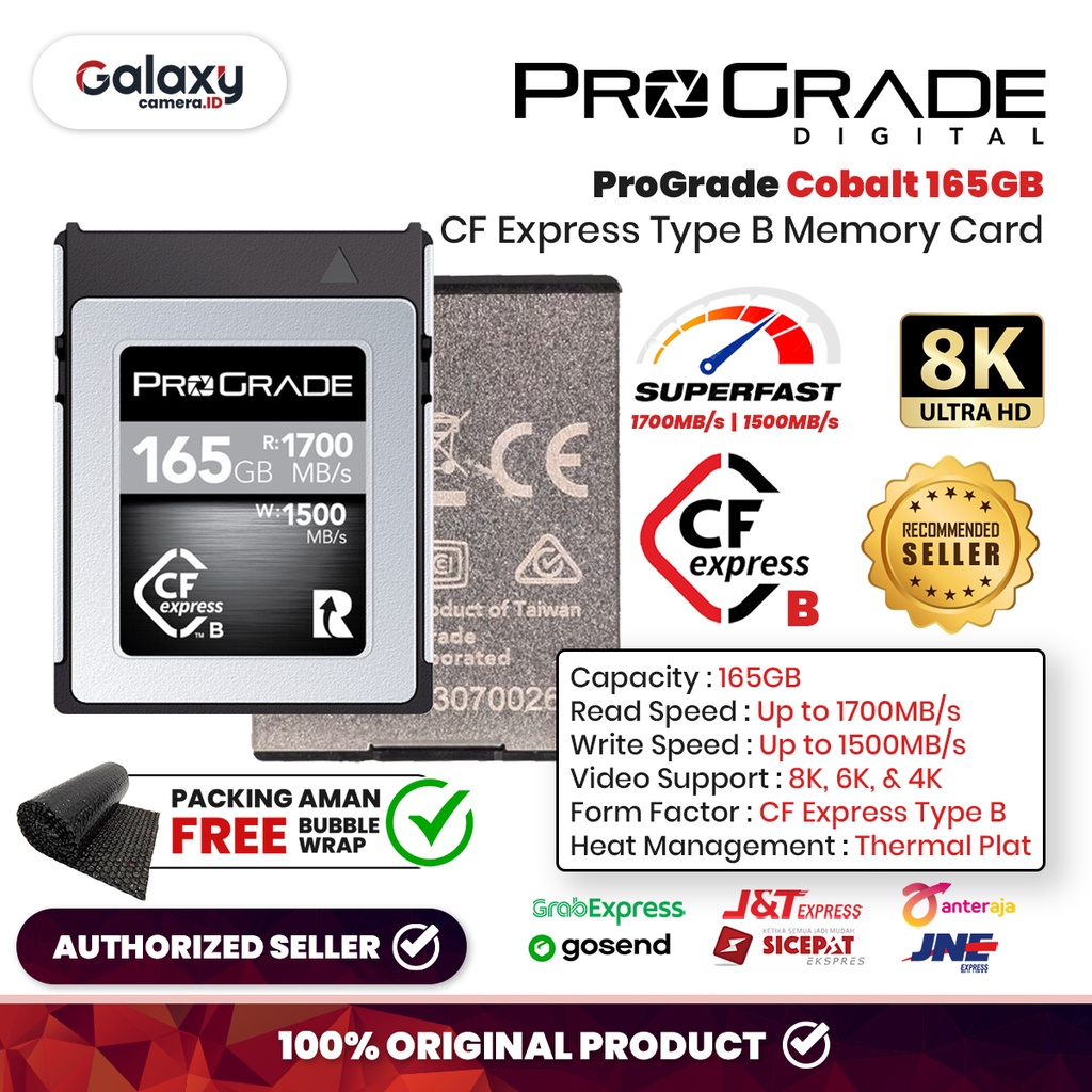 Jual Memory PROGRADE CFExpress 165GB Type B COBALT 1700mb/s Original ...