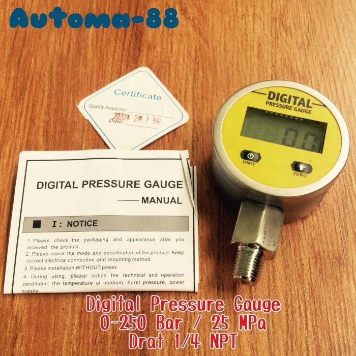 Jual Best Seller Digital Manometer Pressure Test Gauge Calibrator 250 ...