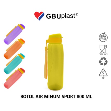 Jual Botol Elixir Sport 800ml Polos | Botol Minum Plastik GBU | Shopee ...
