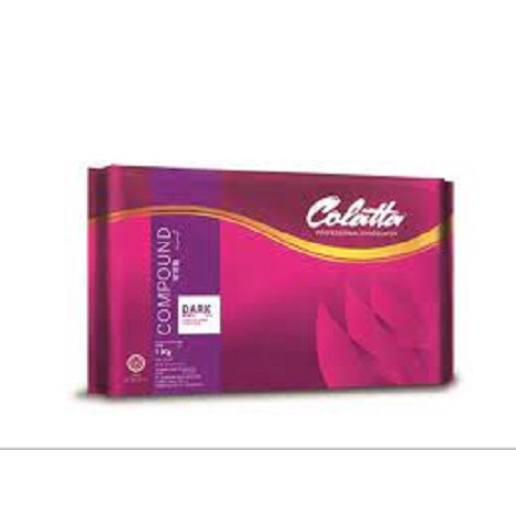 Jual Coklat Colatta DCC Repack 250gr /Dark Compound Colatta / Dark ...