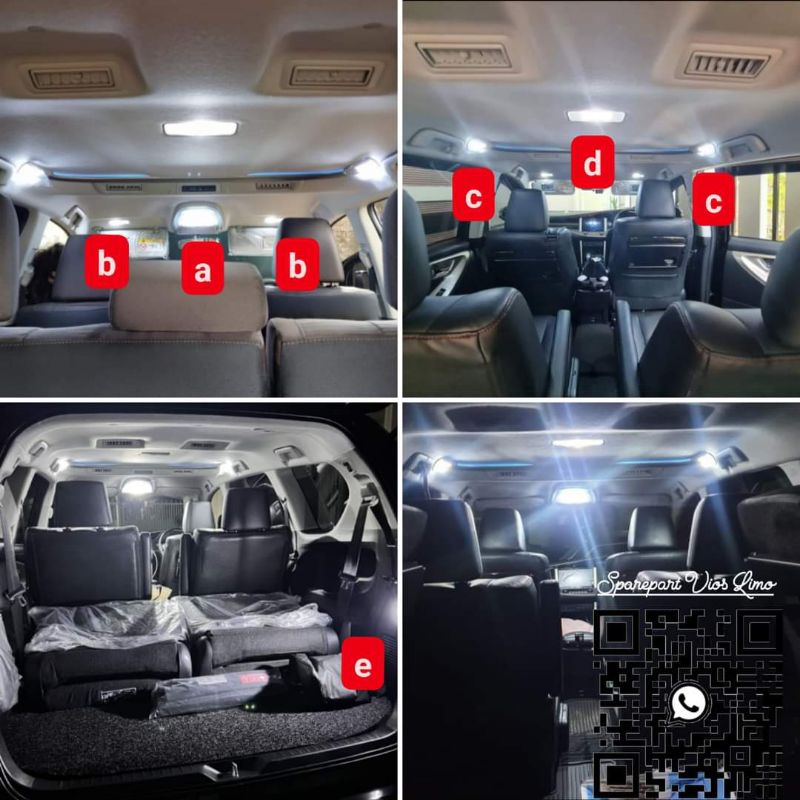 Jual Lampu LED Plafon dan Bagasi Innova Reborn Venturer V 2016 2017 ...