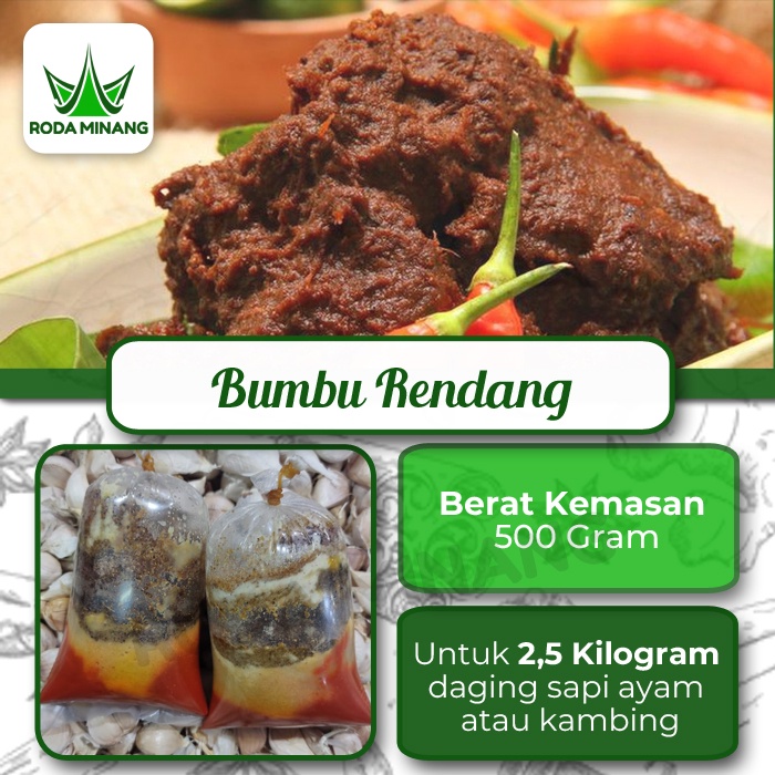 Jual Bumbu Rendang Giling Basah Komplit Bumbu Jadi Masak Instant