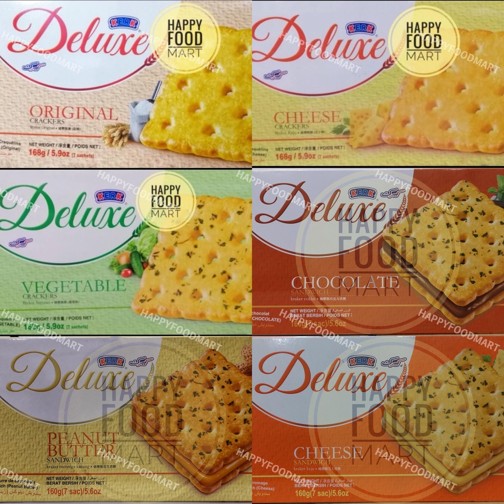 Jual [TERMURAH] KERK DELUXE CRACKERS KOTAK/CHEESE BISCUIT/VEGETABLE