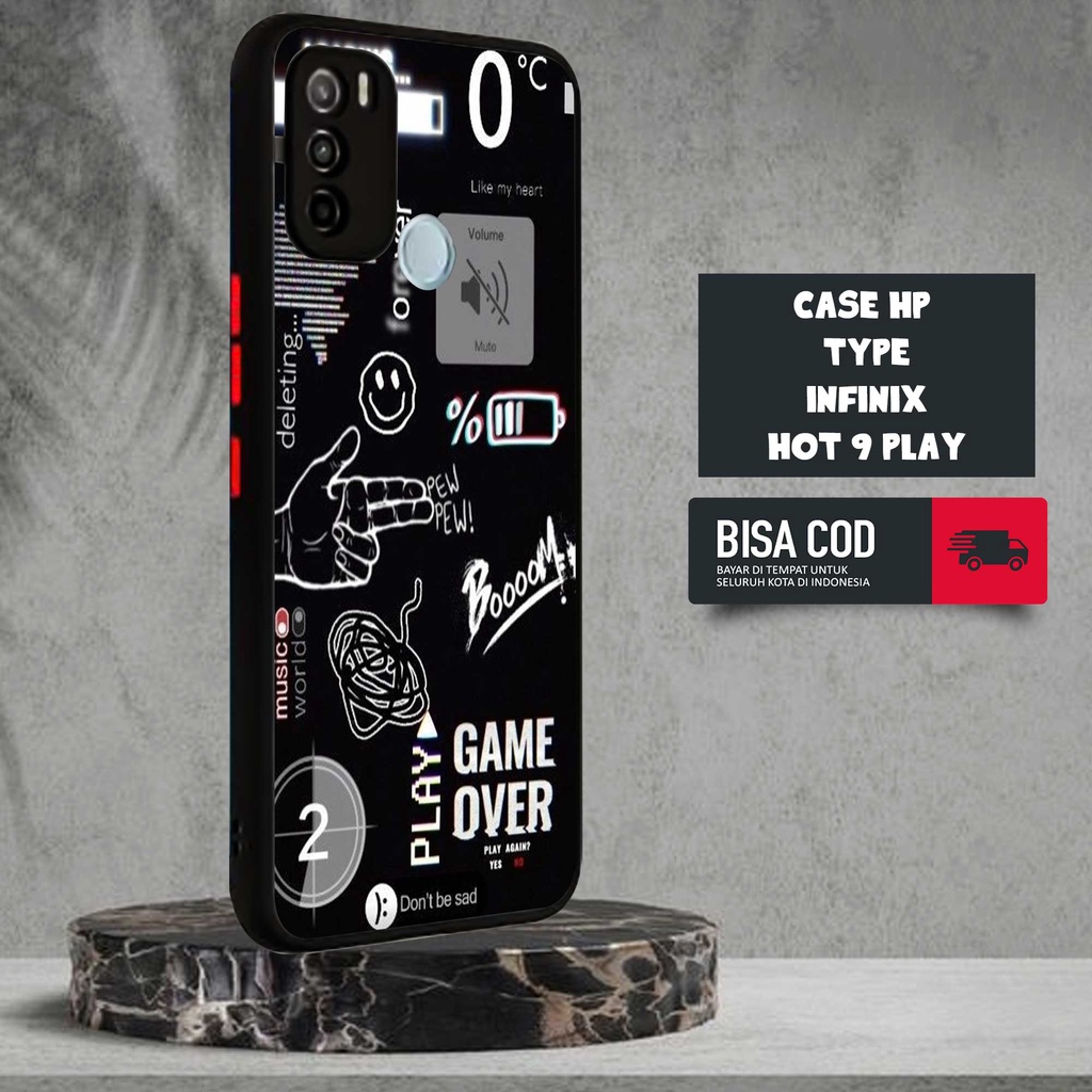 Jual CASE INFINIX HOT PLAY MOTIF [NASA TICKET] TERLARIS CASING