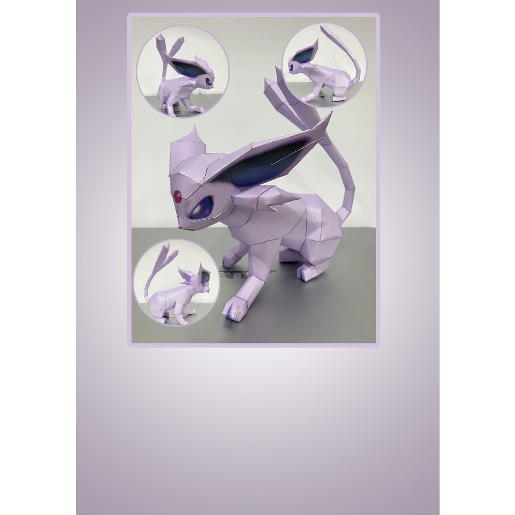 Jual Papercraft Pokemon Espeon Diy Shopee Indonesia